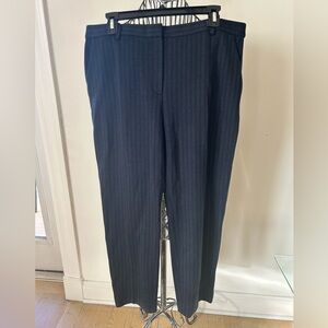 Theory Navy Pinstripe Dress Pants